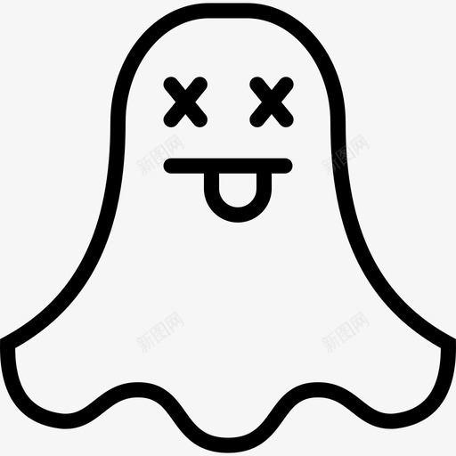 万圣节鬼魂恐惧恐怖svg_新图网 https://ixintu.com 万圣节 鬼魂 恐惧 恐怖