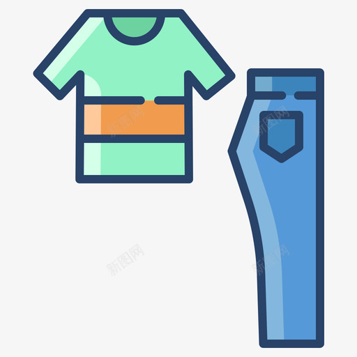 服装生活方式52线性颜色svg_新图网 https://ixintu.com 服装 生活方式 线性 颜色