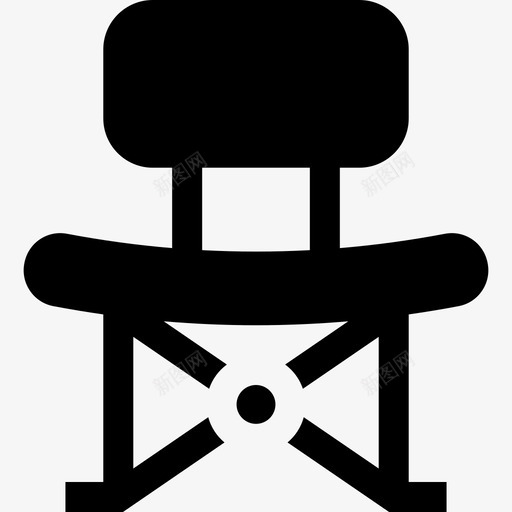 折叠椅钓鱼70填充svg_新图网 https://ixintu.com 折叠 钓鱼 填充