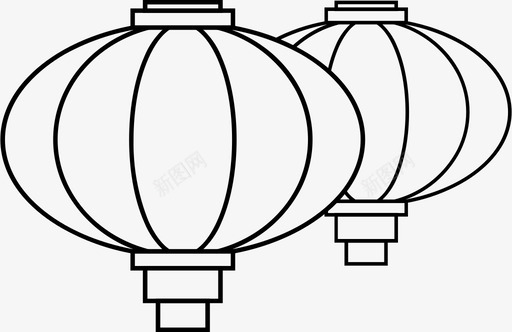 灯笼1svg_新图网 https://ixintu.com 灯笼