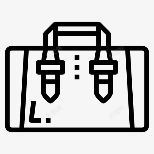 公文包附件22直线型svg_新图网 https://ixintu.com 公文包 附件 直线 线型