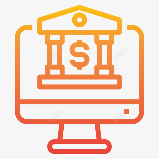 网上银行业务499梯度svg_新图网 https://ixintu.com 网上银行 业务 梯度