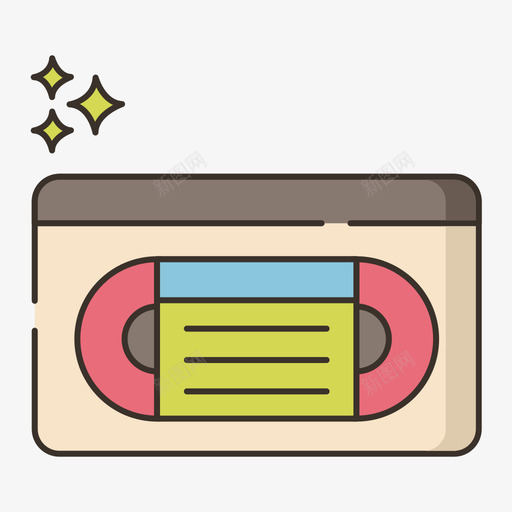 录像带80年代怀旧1线性颜色svg_新图网 https://ixintu.com 录像带 80年代 怀旧 线性 颜色