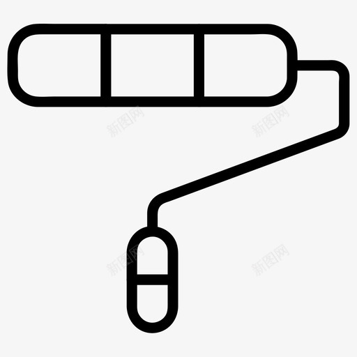油漆油漆辊施工卷1svg_新图网 https://ixintu.com 油漆 施工