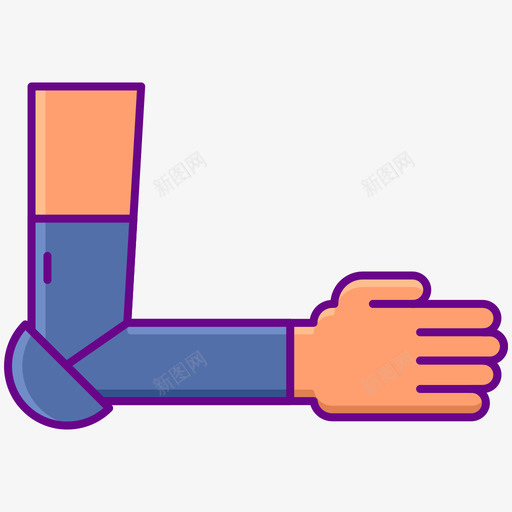 前臂武术42线性颜色svg_新图网 https://ixintu.com 前臂 武术 线性 颜色