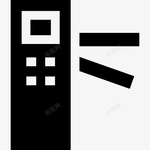 公共交通19号旋转栅门已填充svg_新图网 https://ixintu.com 公共 交通 19号 旋转 栅门 填充