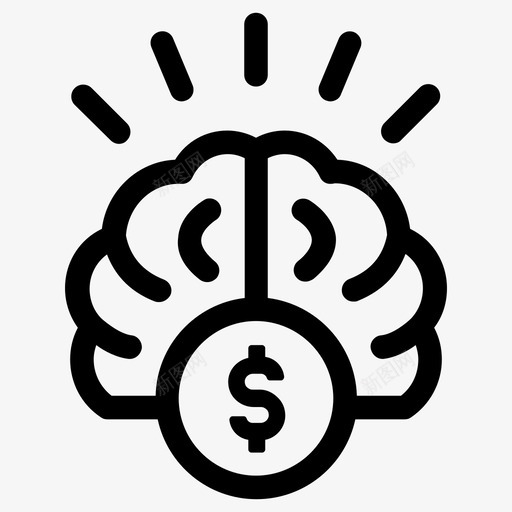心态百万富翁金钱svg_新图网 https://ixintu.com 心态 百万富翁 金钱 财富 远见