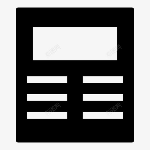 报纸博客杂志svg_新图网 https://ixintu.com 报纸 博客 杂志 用户界面 基本 gly