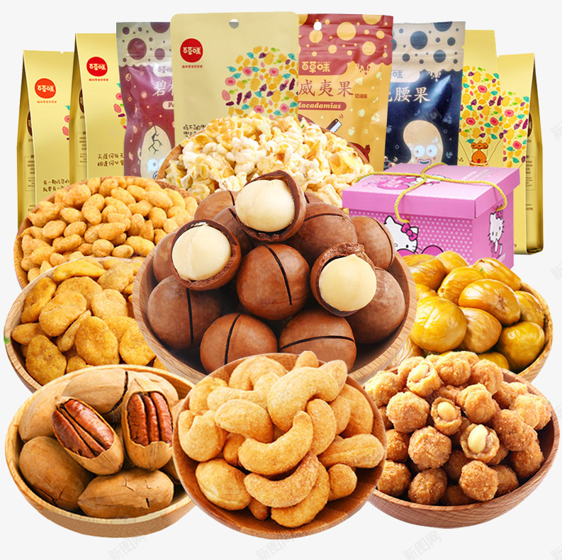 零食大礼包装饰png免抠素材_新图网 https://ixintu.com 零食 大礼包 装饰