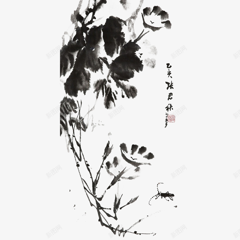 中国古风水墨花手绘水彩植物花卉装饰透明ps138中png免抠素材_新图网 https://ixintu.com 中国 古风 水墨 手绘 水彩 植物 花卉 装饰 透明 ps138
