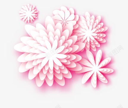 粉白纸艺花卉图免扣花卉花瓣绿叶彩带等花卉玫瑰花植物png免抠素材_新图网 https://ixintu.com 花卉 粉白 白纸 图免 花瓣 绿叶 彩带 玫瑰花 植物