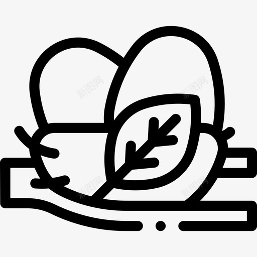 巢野生动物45线性svg_新图网 https://ixintu.com 野生动物 线性
