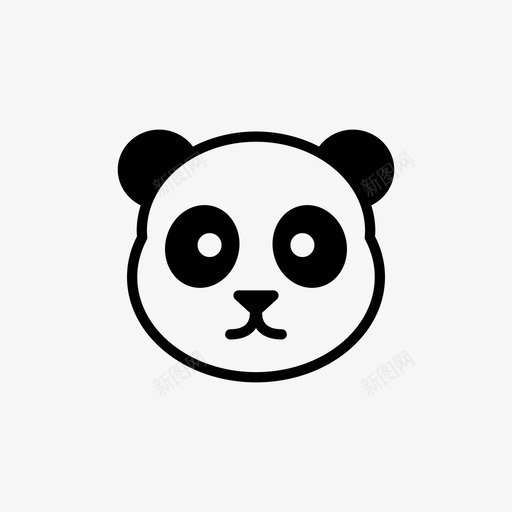 熊猫动物竹子svg_新图网 https://ixintu.com 熊猫 动物 竹子 可爱 动物园