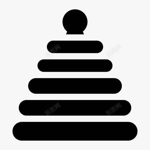 堆叠环婴儿儿童svg_新图网 https://ixintu.com 堆叠 婴儿 儿童 玩具 实心
