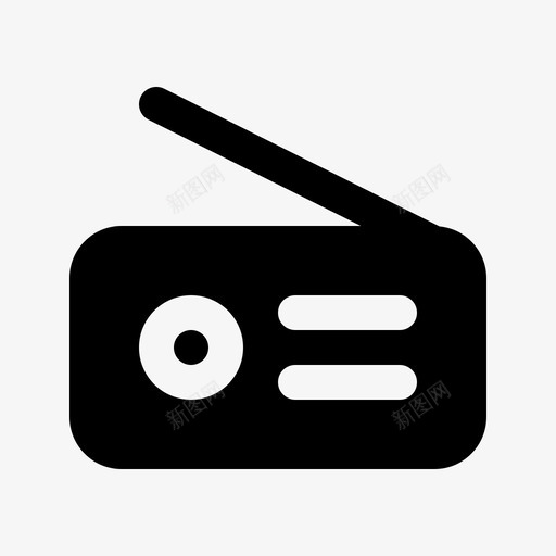 收音机调幅通信svg_新图网 https://ixintu.com 通信 收音机 调幅 电子 调频 固态