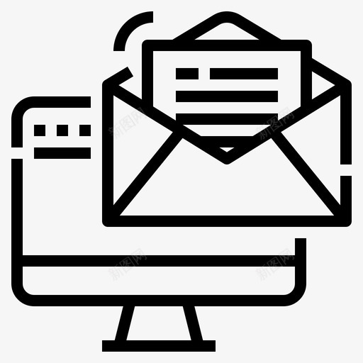 电子邮件通信44直拨svg_新图网 https://ixintu.com 电子邮件 通信 直拨
