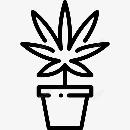 大麻罐大麻14直系svg_新图网 https://ixintu.com 大麻 直系