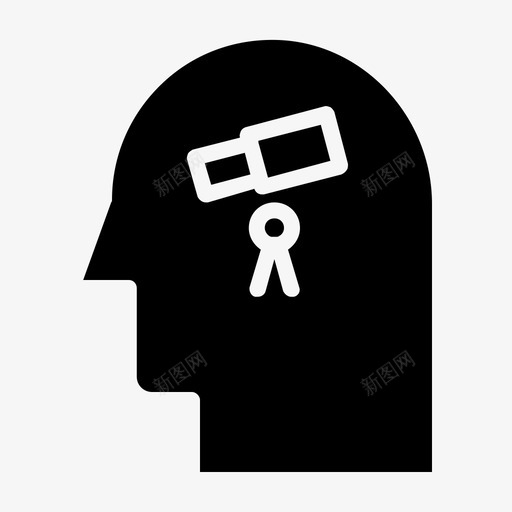 视觉大脑过程图示符svg_新图网 https://ixintu.com 视觉 大脑 过程 图示