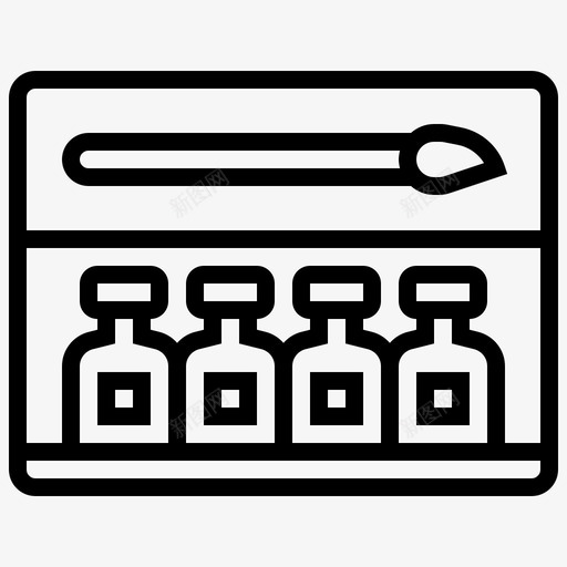 水彩文具115线性svg_新图网 https://ixintu.com 水彩 文具 线性