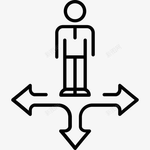 选择决定人svg_新图网 https://ixintu.com 选择 决定 问题 企业管理