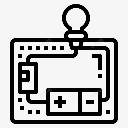 电路电工17线性svg_新图网 https://ixintu.com 电路 电工 线性