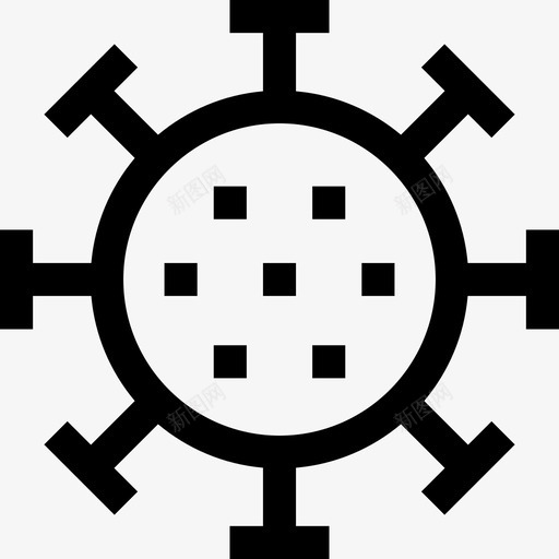 病毒医疗保健37线状svg_新图网 https://ixintu.com 病毒 医疗保健 线状