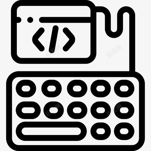 键盘网页设计167线性svg_新图网 https://ixintu.com 键盘 网页设计 线性