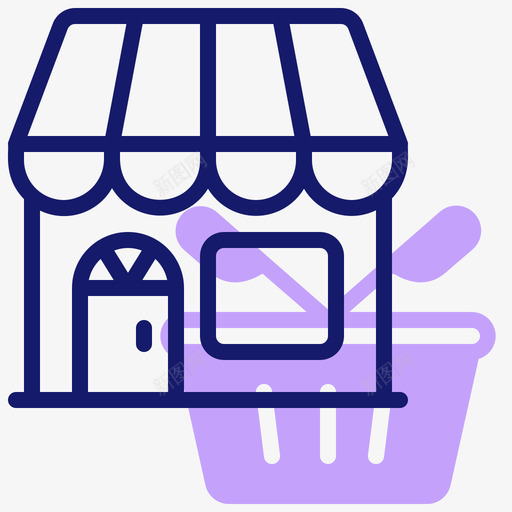 便利店93号楼线性颜色svg_新图网 https://ixintu.com 便利店 93号楼 线性 颜色