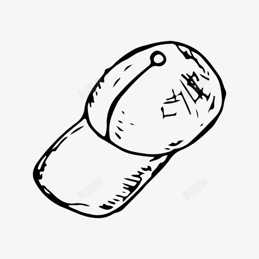 帽子棒球帽衣服svg_新图网 https://ixintu.com 帽子 棒球 衣服 手绘 头饰 素描