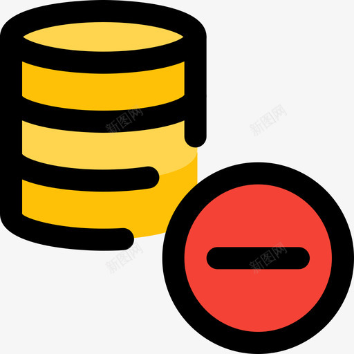 删除web应用程序数据库4线性颜色svg_新图网 https://ixintu.com 删除 web 应用程序 数据库 线性 颜色