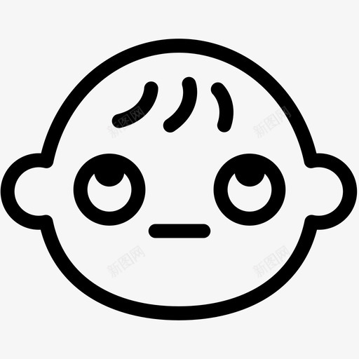 滚动的眼睛婴儿孩子svg_新图网 https://ixintu.com 滚动 眼睛 婴儿 孩子 表情 符号 情感