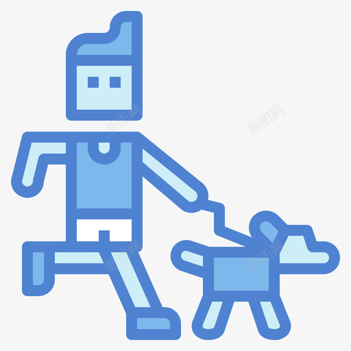 跑步宠物爱好者4蓝色svg_新图网 https://ixintu.com 跑步 宠物 爱好者 蓝色
