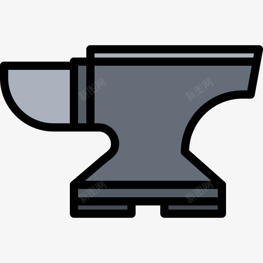 铁砧铁匠3彩色svg_新图网 https://ixintu.com 铁砧 铁匠 彩色