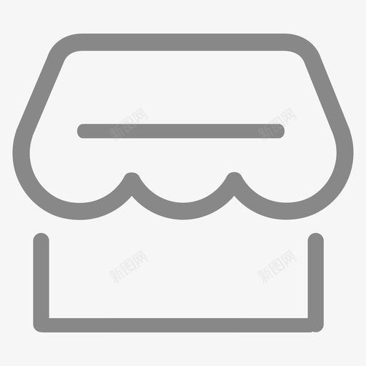 店铺未选中01svg_新图网 https://ixintu.com 店铺 选中