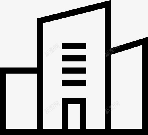 楼房城市家svg_新图网 https://ixintu.com 楼房 城市 房子 摩天大楼