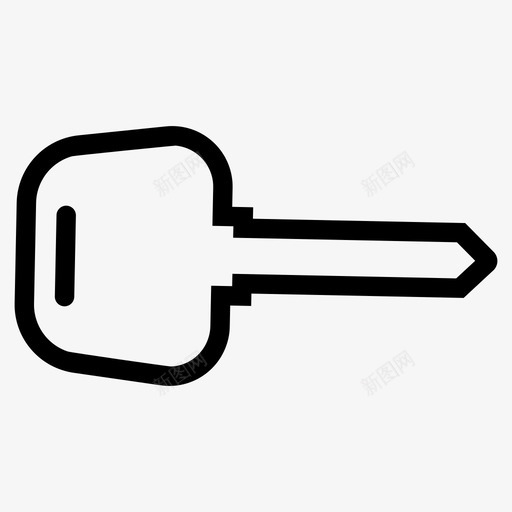 钥匙门禁锁svg_新图网 https://ixintu.com 钥匙 门禁 专用 安全 基本 符号