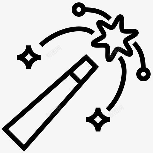 魔术图形棍子svg_新图网 https://ixintu.com 工具 魔术 图形 棍子 魔杖 图形设计