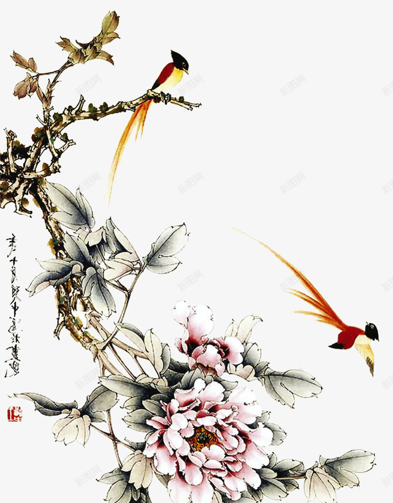 中国古风水墨花手绘水彩植物花卉装饰透明ps30中国png免抠素材_新图网 https://ixintu.com 中国 古风 水墨 手绘 水彩 植物 花卉 装饰 透明 ps30