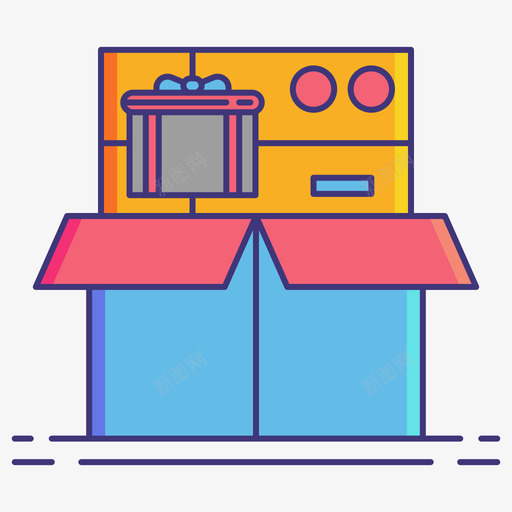 礼品卡愤怒房间2线性颜色svg_新图网 https://ixintu.com 礼品 愤怒 房间 线性 颜色