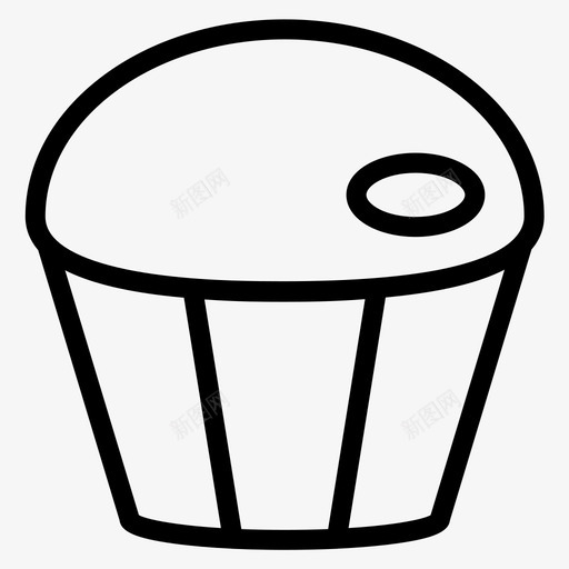 食品面包店蛋糕svg_新图网 https://ixintu.com 食品 蛋糕 面包店 纸杯 饮料 图标 加粗 粗线条