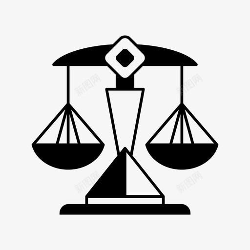 秤公平公正svg_新图网 https://ixintu.com 公平 公正 法律 天平 半秤