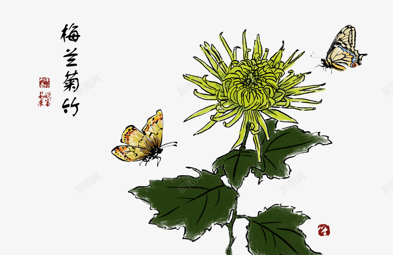 中国古风水墨花手绘水彩植物花卉装饰透明ps427中png免抠素材_新图网 https://ixintu.com 中国 古风 水墨 手绘 水彩 植物 花卉 装饰 透明 ps427