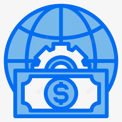 环球金融54蓝色svg_新图网 https://ixintu.com 环球 金融 蓝色