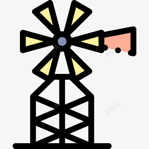 风能农业108线性颜色svg_新图网 https://ixintu.com 风能 农业 线性 颜色