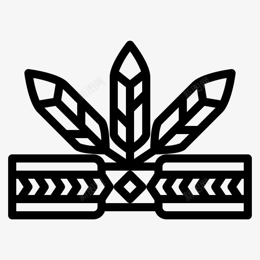 头带附件22线状svg_新图网 https://ixintu.com 头带 附件 线状