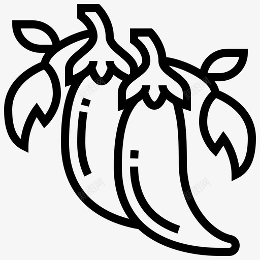 辣椒烹饪辣svg_新图网 https://ixintu.com 辣椒 烹饪 配料 辛辣 蔬菜 蔬菜生产 生产线 0000010