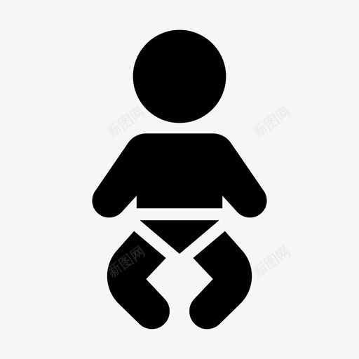 婴儿儿童孩子svg_新图网 https://ixintu.com 婴儿 儿童 孩子 新生儿 家长 长日 线图 图示