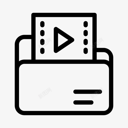 文件夹视频存档目录svg_新图网 https://ixintu.com 文件夹 视频 文件 存档 目录 glyphs