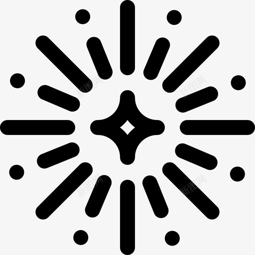烟火幸福45线性svg_新图网 https://ixintu.com 烟火 幸福 线性