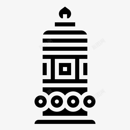 烛光装饰节日svg_新图网 https://ixintu.com 烛光 装饰 节日 精神 农历 新年 000006